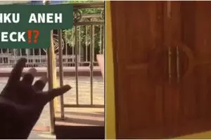 Viral rumah dengan pintu mengambang, ini penjelasannya