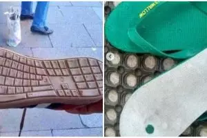 10 Potret lucu desain alas kaki ini bikin lihat dua kali