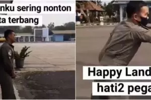Viral video anggota TNI ajak teman naik helikopter ini endingnya kocak