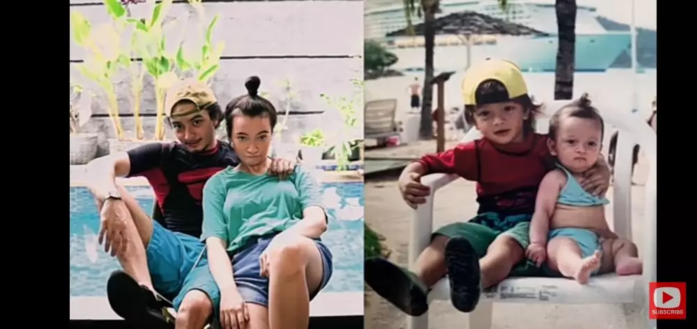 Bryan dan Megan tirukan foto masa kecil © 2020 brilio.net YouTube Bryan dan Megan tirukan foto masa kecil © 2020 brilio.net YouTube