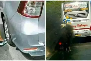 10 Momen lucu kena apes di jalan, bikin geleng kepala