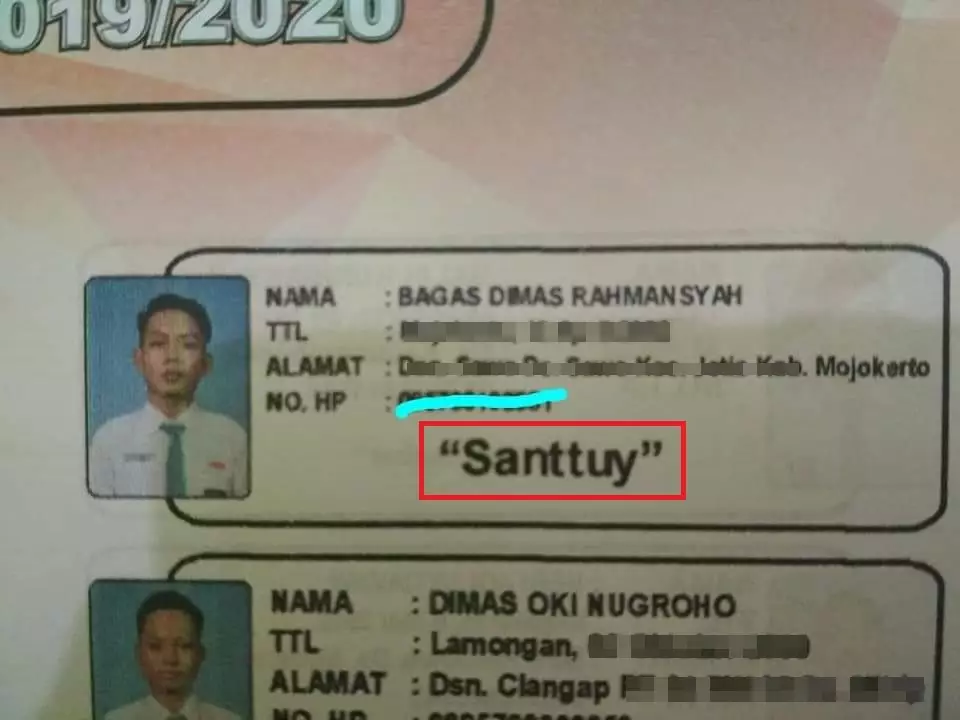 Kesan pesan murid cowok Twitter