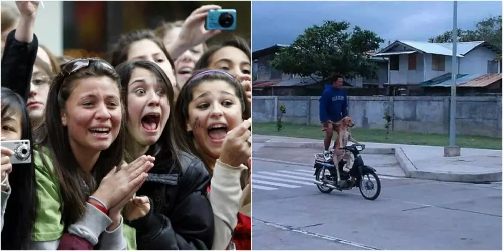 Editan penonton kagum atraksi pengendara Berbagai sumber