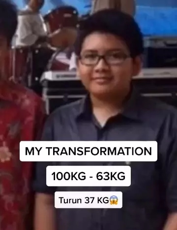 Transformasi lelaki pernah gendut dan jerawatan TikTok/@opaldenhari Transformasi lelaki pernah gendut dan jerawatan TikTok/@opaldenhari