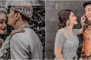 7 Momen mesra Ichal Muhammad dan istri usai menikah