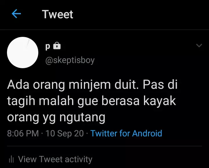 Status nyeleneh soal pinjam uang Berbagai sumber Status nyeleneh soal pinjam uang Berbagai sumber