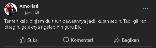 Status nyeleneh soal pinjam uang Berbagai sumber Status nyeleneh soal pinjam uang Berbagai sumber