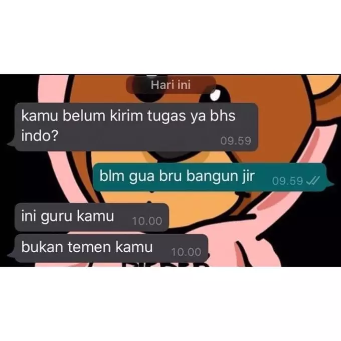 10 Chat lucu siswa diskakmat guru istimewa 10 Chat lucu siswa diskakmat guru istimewa
