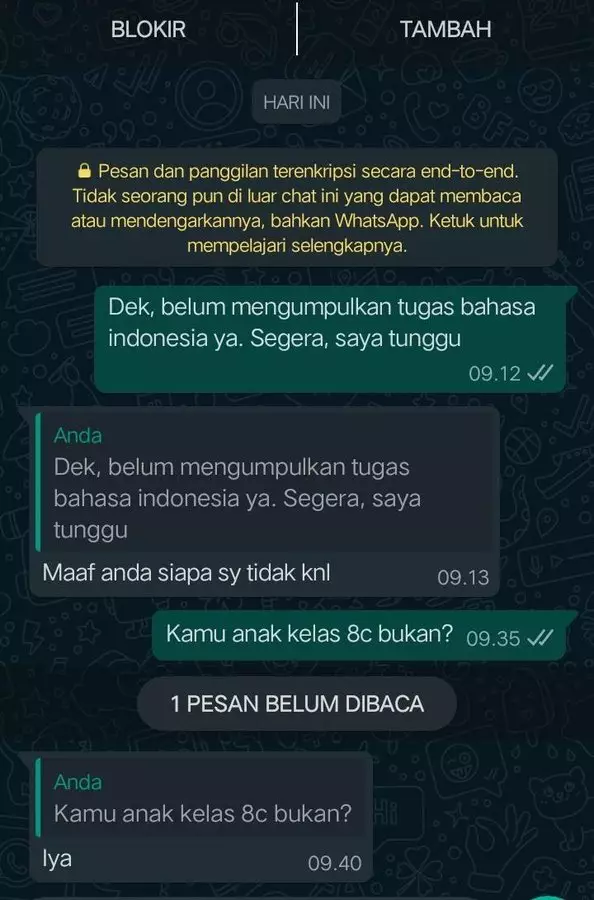 10 Chat lucu siswa diskakmat guru istimewa 10 Chat lucu siswa diskakmat guru istimewa