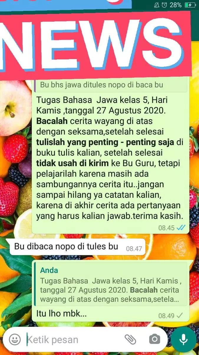 10 Chat lucu siswa diskakmat guru istimewa 10 Chat lucu siswa diskakmat guru istimewa
