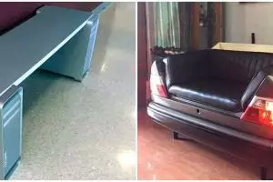 10 Potret lucu desain perabot antimainstream di rumah ini kocak