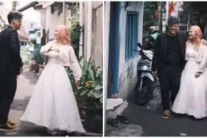 Viral video pasangan foto prewed di gang sempit, alasannya bikin haru