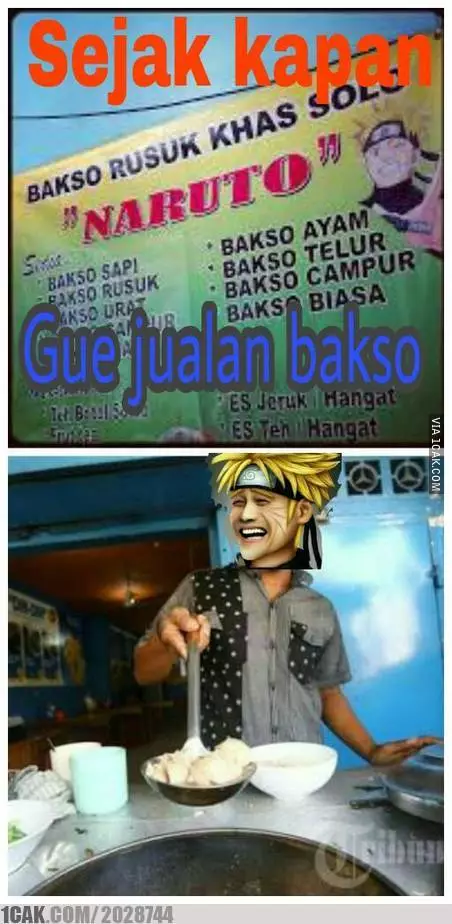 Dagangan pakai nama anime Naruto Berbagai sumber
