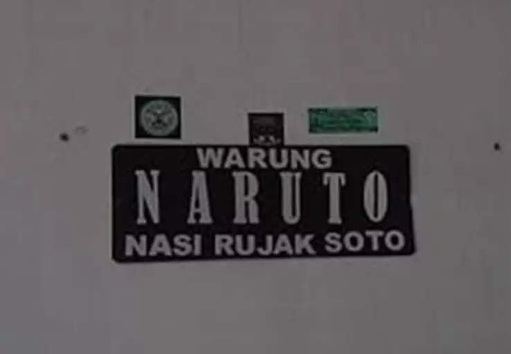 Dagangan pakai nama anime Naruto Berbagai sumber