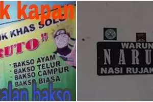 10 Dagangan pakai nama anime Naruto ini bikin tepuk jidat