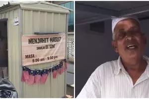 Kisah pilu tukang sepatu tinggal di kontainer usai istrinya meninggal