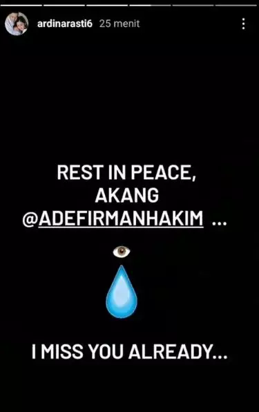 ucapan seleb untuk Ade Firman Instagram ucapan seleb untuk Ade Firman Instagram