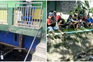 16 Potret nyeleneh orang saat mancing bikin ngelus dada