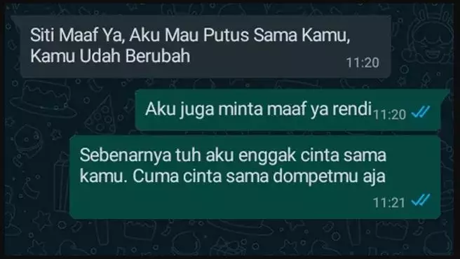 Chat minta maaf pas putus berbagai sumber Chat minta maaf pas putus berbagai sumber