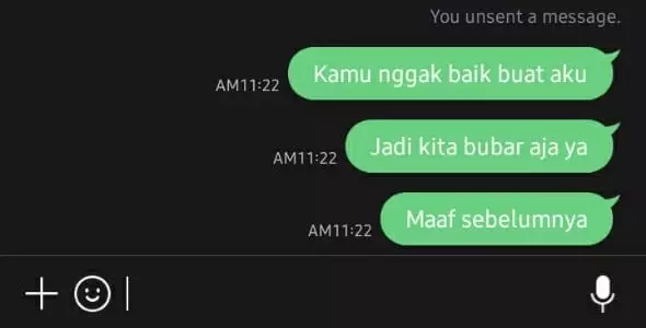 Chat minta maaf pas putus berbagai sumber