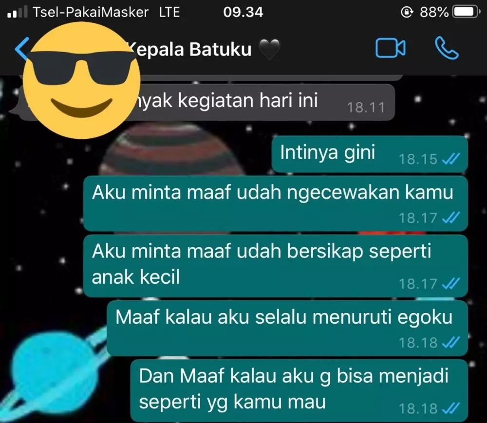 Chat minta maaf pas putus berbagai sumber