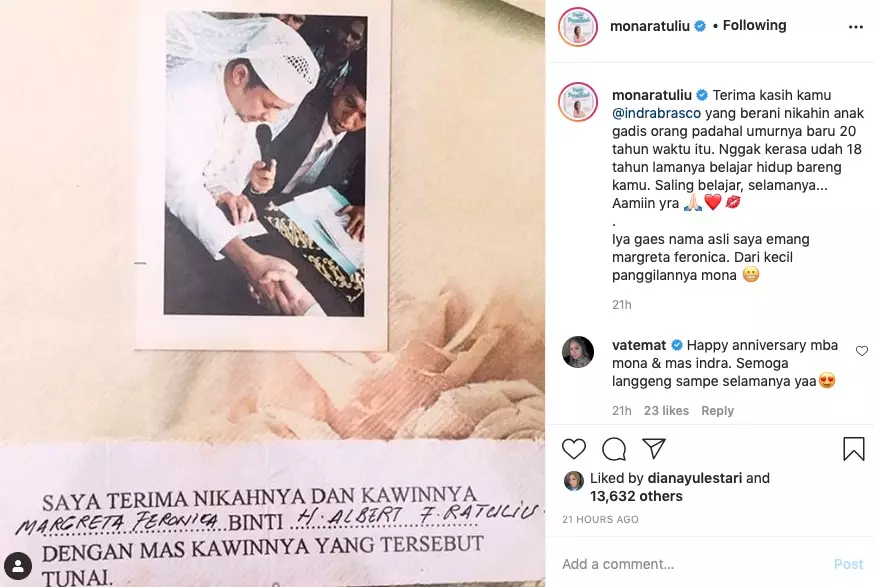 Nama asli Mona Ratuliu © 2020 brilio.net Nama asli Mona Ratuliu © 2020 brilio.net