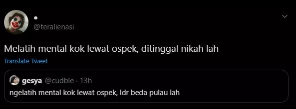 cuitan melatih mental Twitter