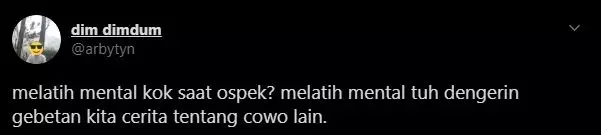 cuitan melatih mental Twitter
