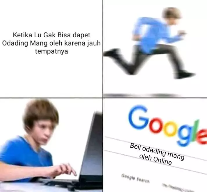 Meme jajanan odading Berbagai sumber