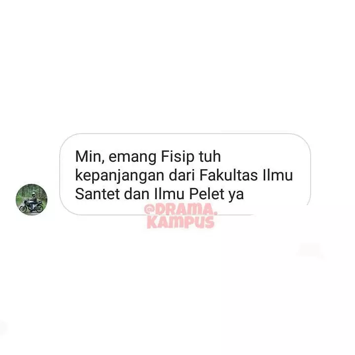 Chat dari mahasiswa baru Instagram