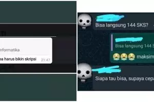 10 Chat dari mahasiswa baru, polosnya bikin pengen tepuk jidat