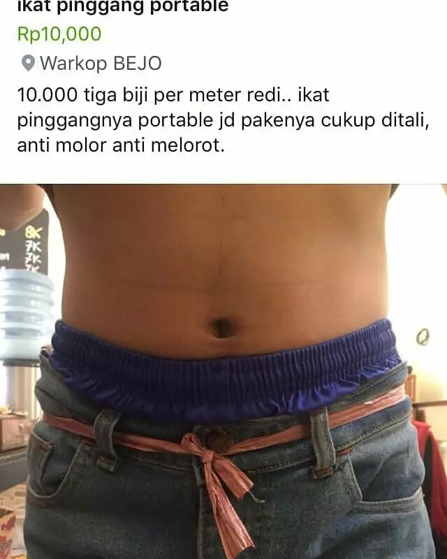 Potret sabuk absurd Berbagai sumber