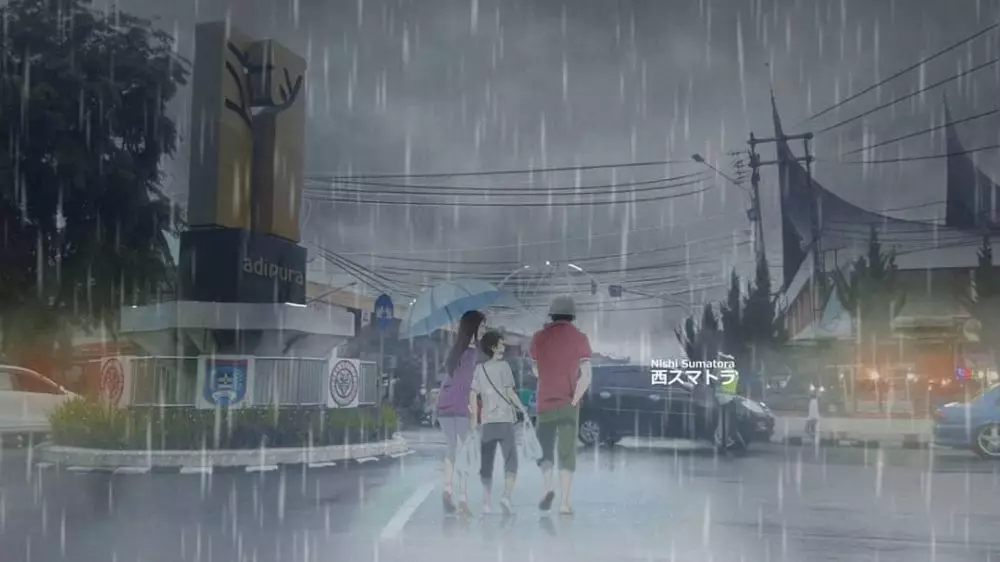 Tempat ikonik Sumbar anime Instagram/@nishisumatora