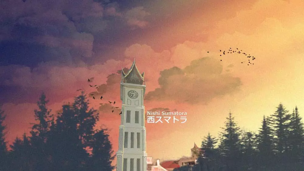 Tempat ikonik Sumbar anime Instagram/@nishisumatora