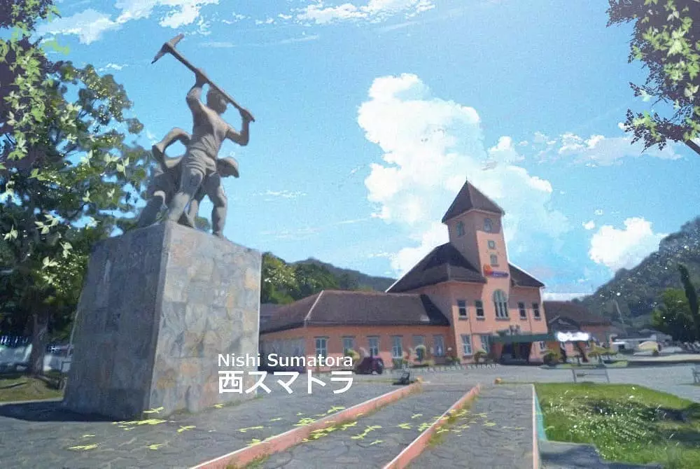 Tempat ikonik Sumbar anime Instagram/@nishisumatora