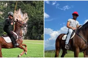 10 Aksi berkuda Saaih Halilintar ini curi perhatian, cool banget