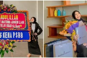 8 Momen Kesha Ratuliu lulus ujian skripsi, penuh kebahagiaan