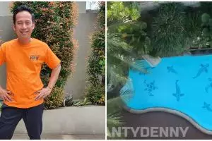 10 Potret halaman belakang rumah Denny Cagur, punya 'waterboom'