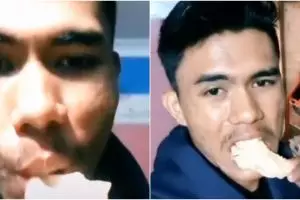 Pria tirukan promosi Odading Mang Oleh, ujungnya bikin tepuk jidat