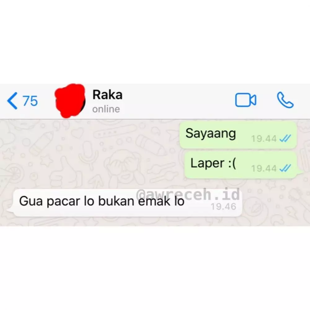 Chat lucu ngode ke pacar Instagram