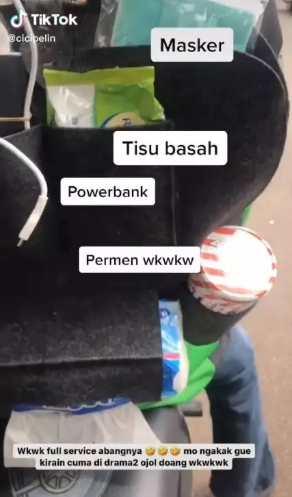 Ojek online fasilitas lengkap TikTok/@cicipelin Ojek online fasilitas lengkap TikTok/@cicipelin