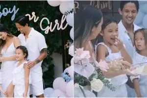 10 Momen baby shower anak ke-3 Jennifer Bachdim, bertema serba putih