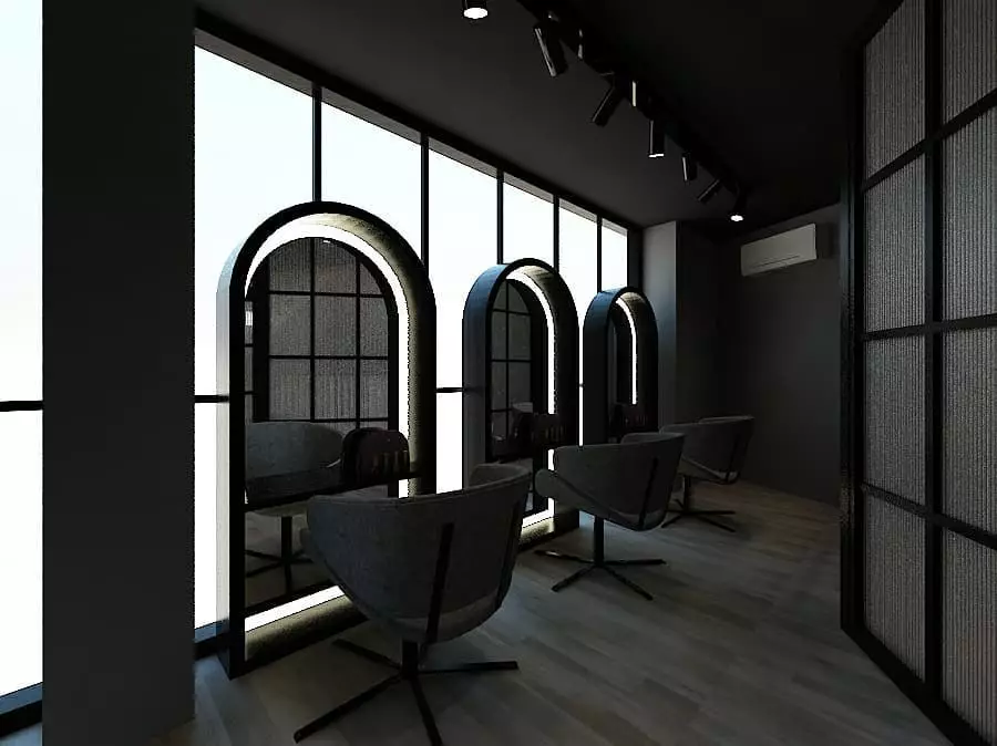 desain interior salon Igun Instagram