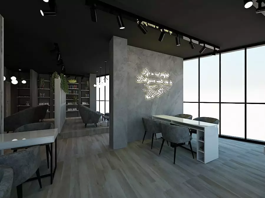 desain interior salon Igun Instagram