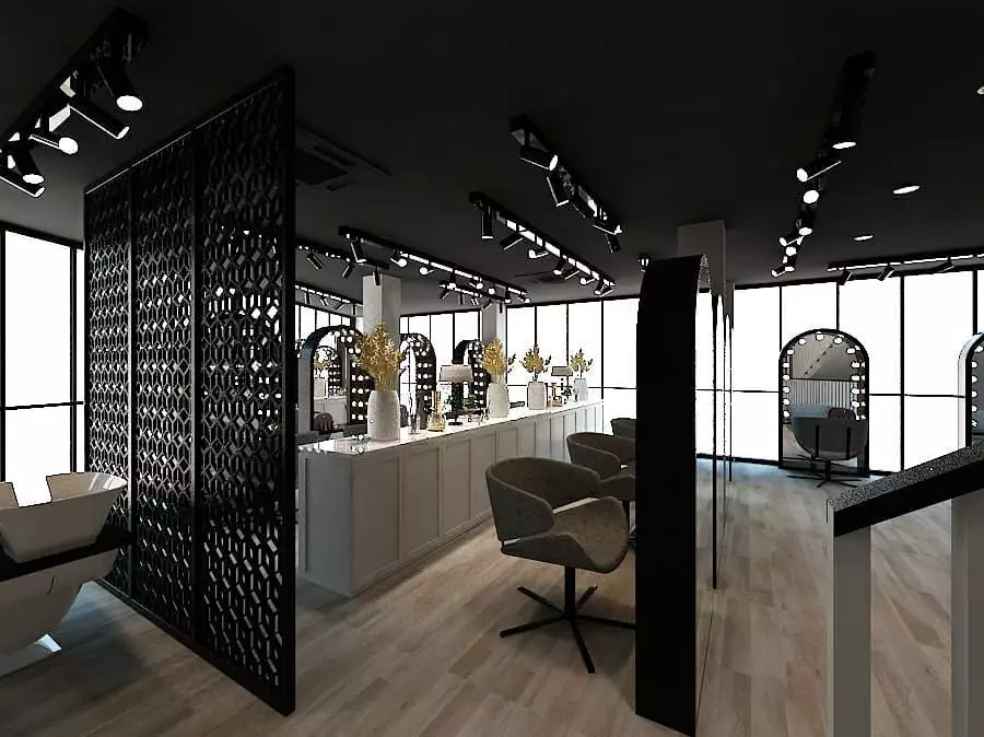 desain interior salon Igun Instagram