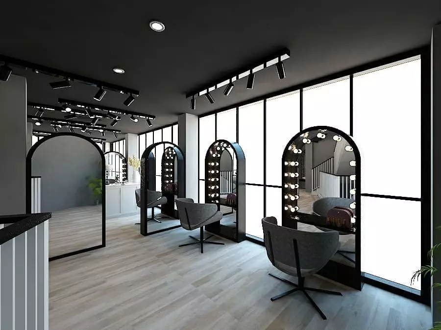 desain interior salon Igun Instagram