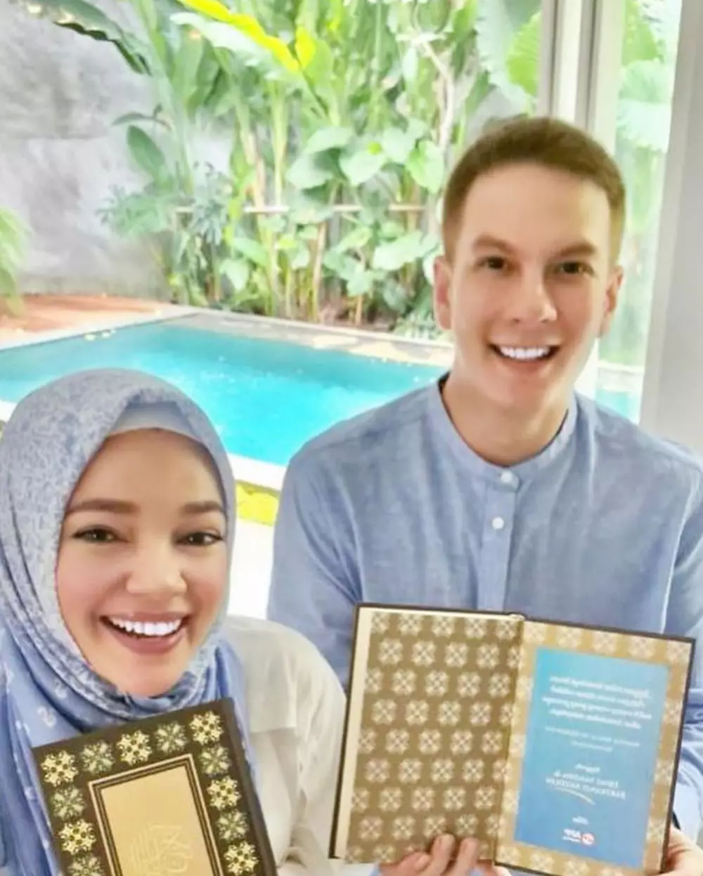 bertrand antolin wakafkan ribuan alquran © 2020 Instagram/@bertrand1407