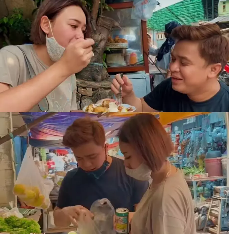 pasangan seleb belanja di pasar berbagai sumber