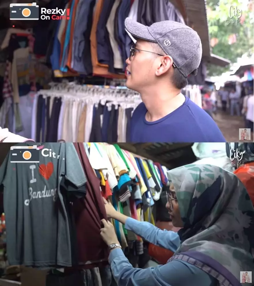 pasangan seleb belanja di pasar berbagai sumber