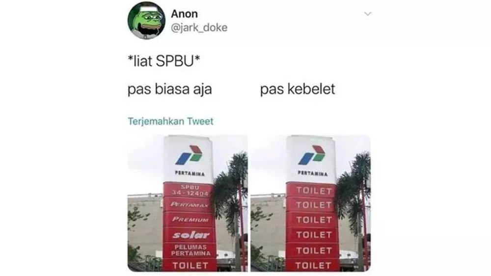 Tulisan kocak di pom bensin Berbagai sumber